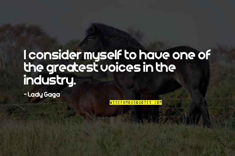 Hikayesini Arayan Quotes By Lady Gaga: I consider myself to have one of the