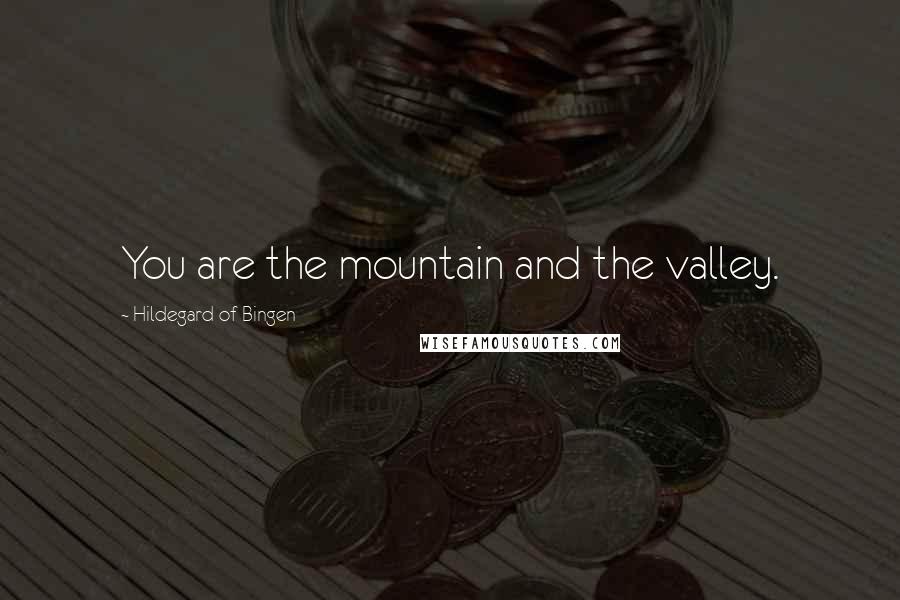 Hildegard Of Bingen quotes: You are the mountain and the valley.