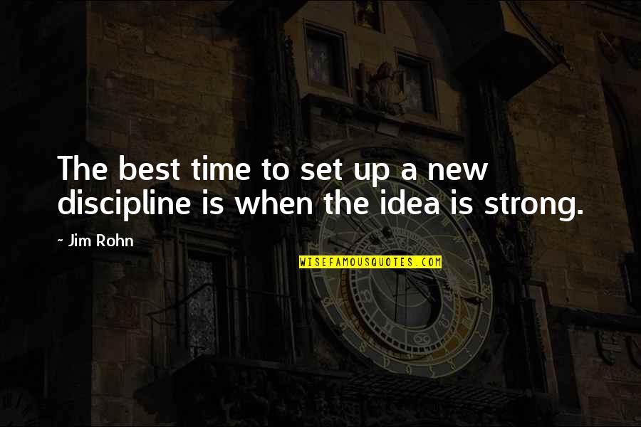 Hilgert Tree Quotes By Jim Rohn: The best time to set up a new