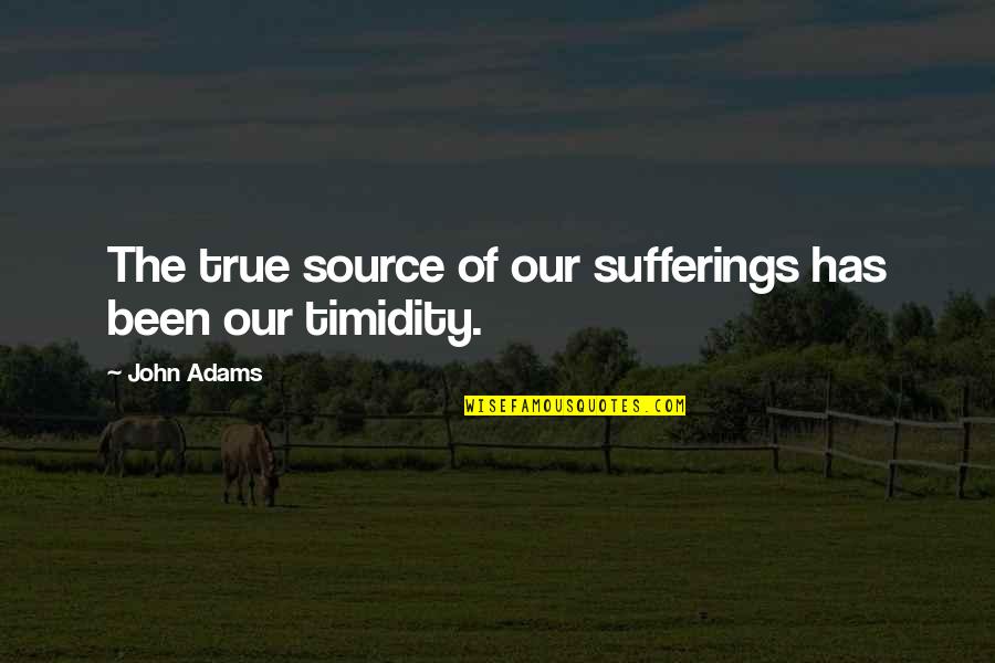 Hilkert Center Quotes By John Adams: The true source of our sufferings has been