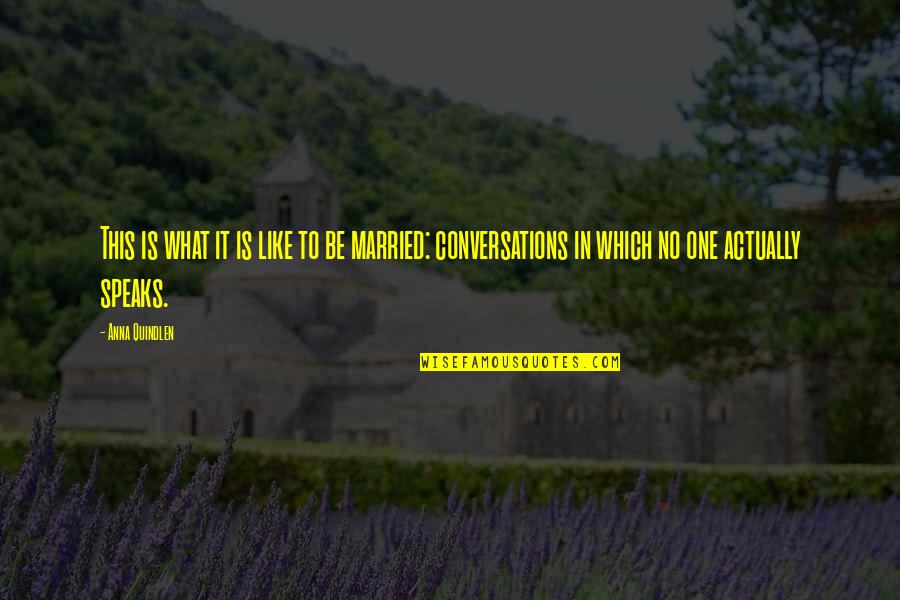 Hillova Reakce Quotes By Anna Quindlen: This is what it is like to be