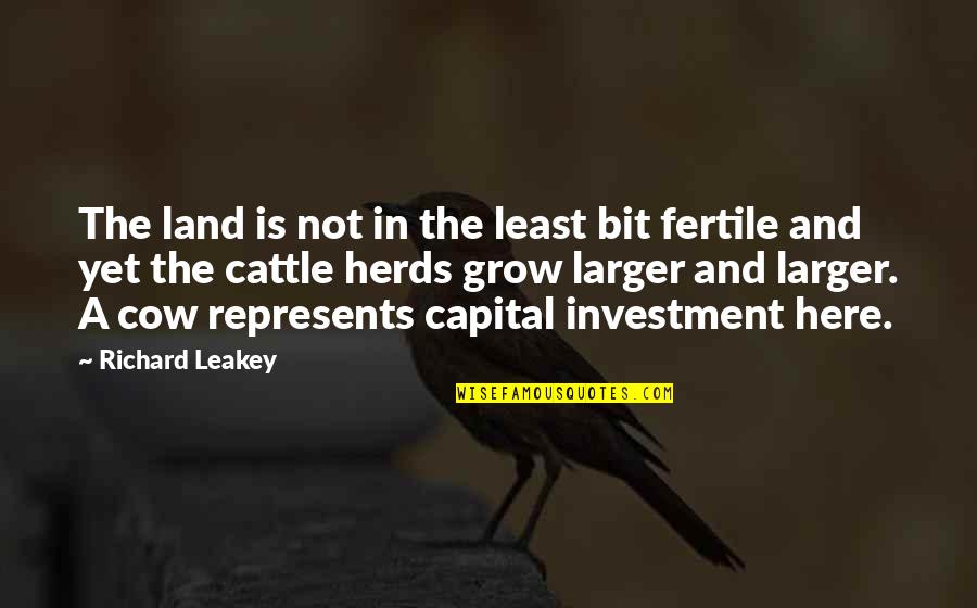 Hilsabeck Firearms Quotes By Richard Leakey: The land is not in the least bit Hilsabeck Firearms Quotes By Richard Leakey: The land is not in the least bit