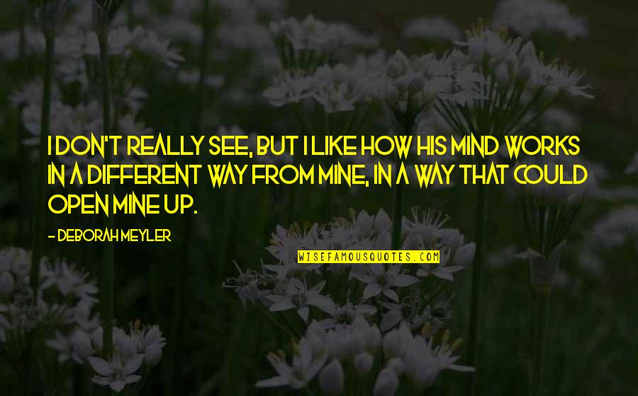 Himalaya View Quotes By Deborah Meyler: I don't really see, but I like how
