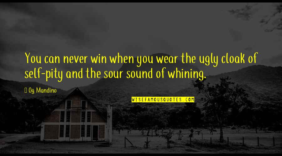 Hindi Scrap Quotes By Og Mandino: You can never win when you wear the