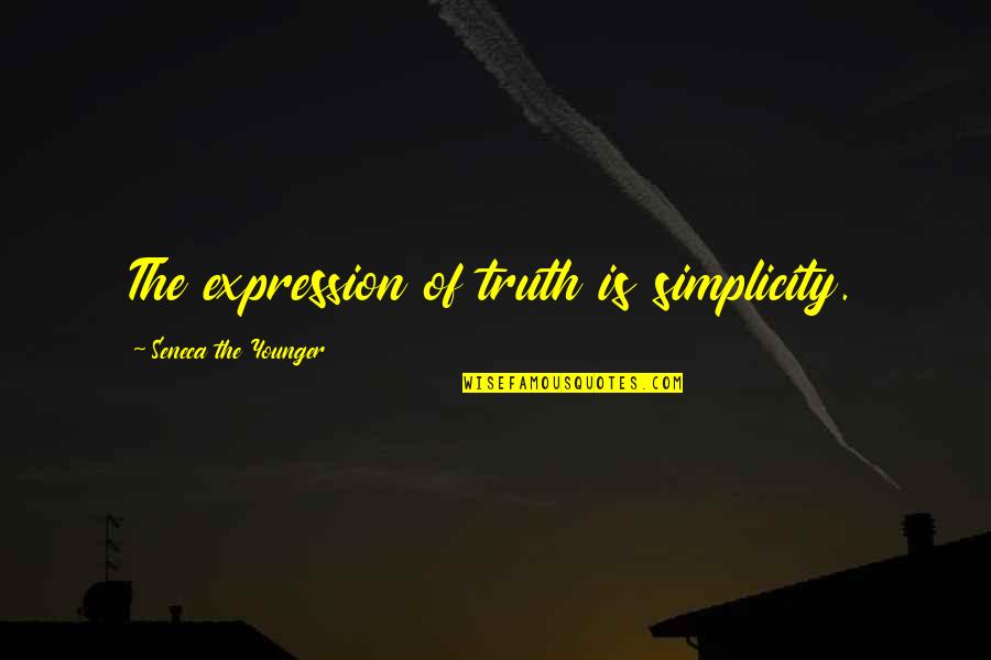 Hindi Wording Quotes By Seneca The Younger: The expression of truth is simplicity.