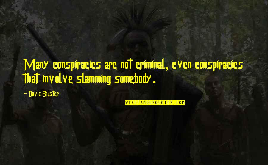 Hinges For Cabinets Quotes By David Shuster: Many conspiracies are not criminal, even conspiracies that Hinges For Cabinets Quotes By David Shuster: Many conspiracies are not criminal, even conspiracies that