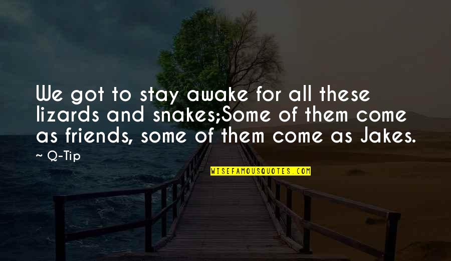 Hip Hop And Rap Quotes By Q-Tip: We got to stay awake for all these
