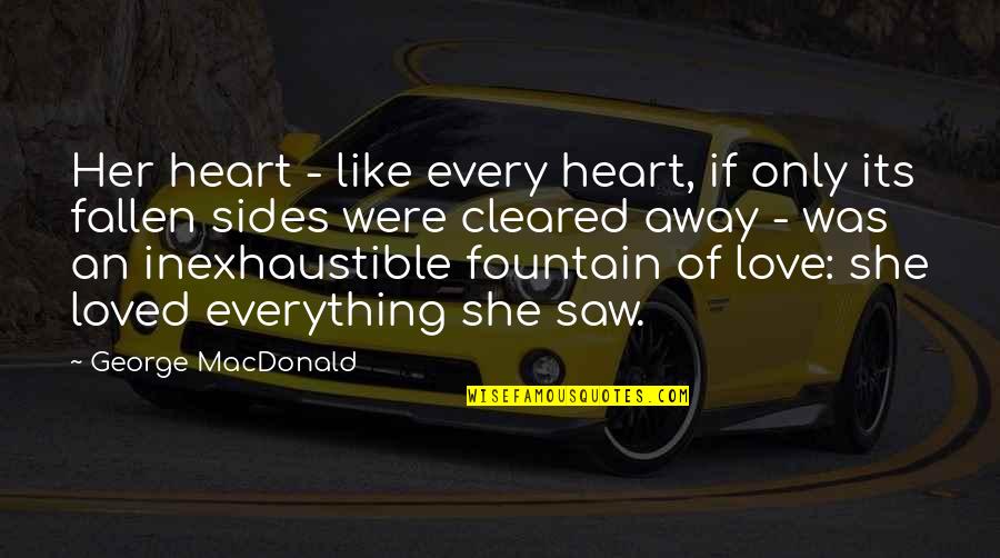 Hipinspire Quotes By George MacDonald: Her heart - like every heart, if only