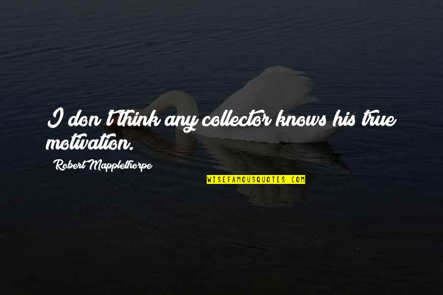 Hipness Quotes By Robert Mapplethorpe: I don't think any collector knows his true Hipness Quotes By Robert Mapplethorpe: I don't think any collector knows his true