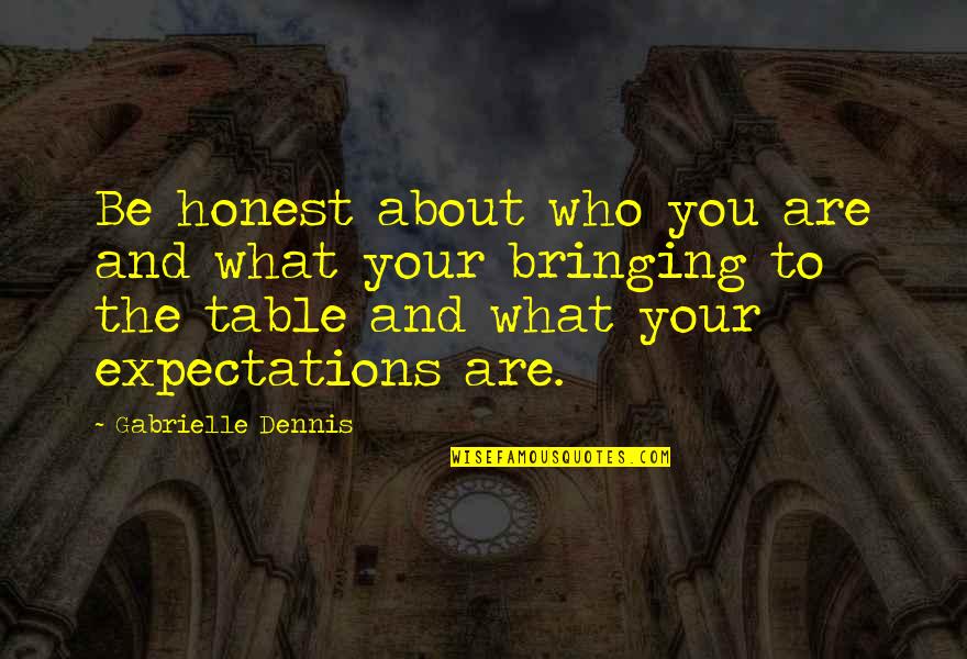 Hippasus Square Quotes By Gabrielle Dennis: Be honest about who you are and what