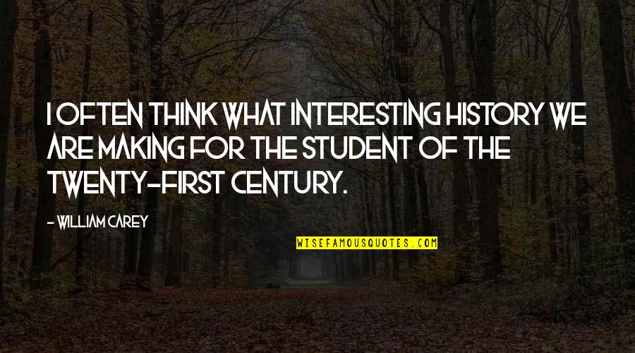 Hipponax Quotes By William Carey: I often think what interesting history we are Hipponax Quotes By William Carey: I often think what interesting history we are