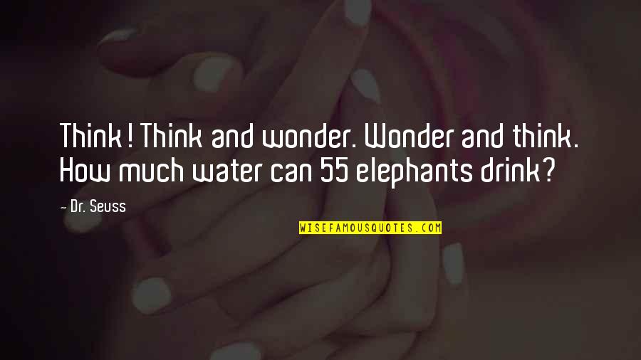 Hiromitsu Morimoto Quotes By Dr. Seuss: Think! Think and wonder. Wonder and think. How