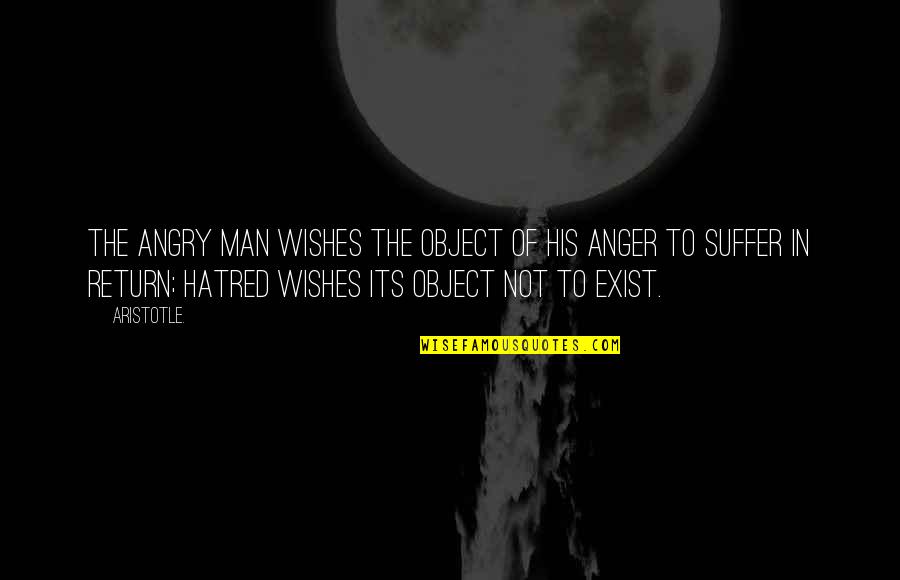 Hirschler And Bloom Quotes By Aristotle.: The angry man wishes the object of his