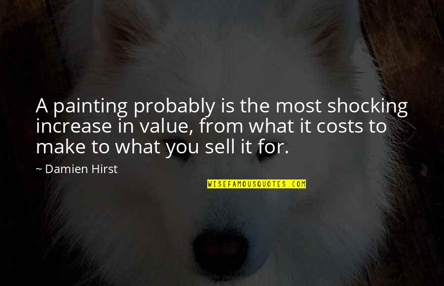 Hirst Quotes By Damien Hirst: A painting probably is the most shocking increase