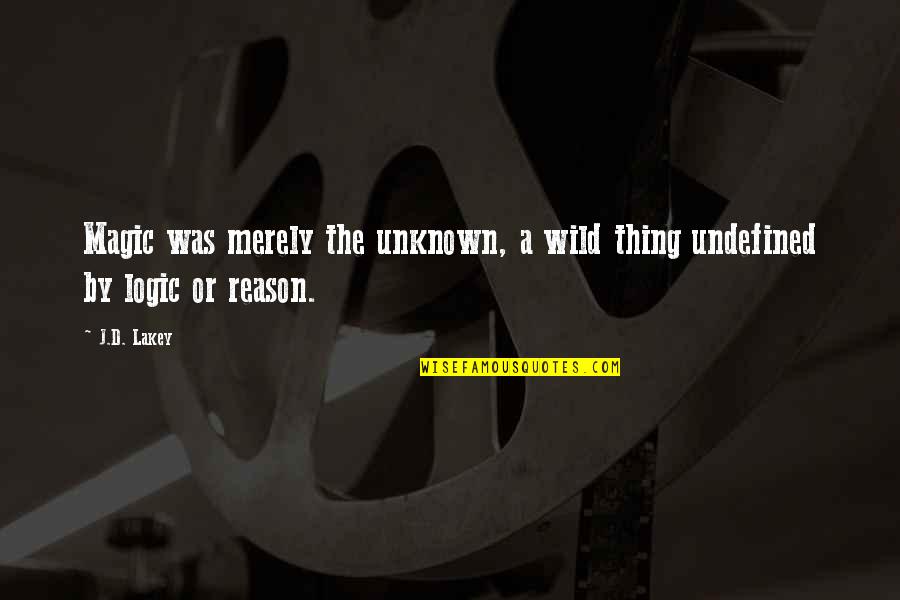 His Smile Makes Me Happy Quotes By J.D. Lakey: Magic was merely the unknown, a wild thing