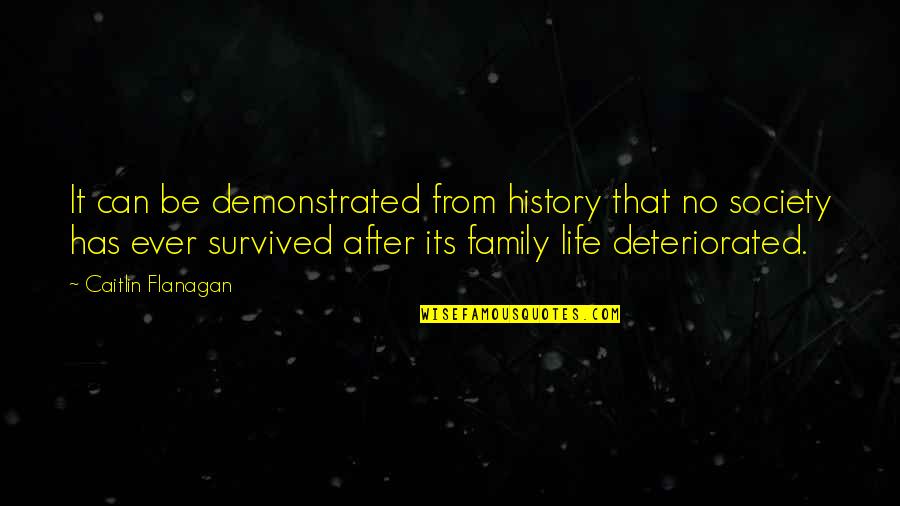 History After Quotes By Caitlin Flanagan: It can be demonstrated from history that no