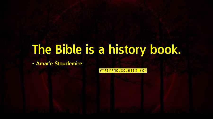 History Bible Quotes By Amar'e Stoudemire: The Bible is a history book.