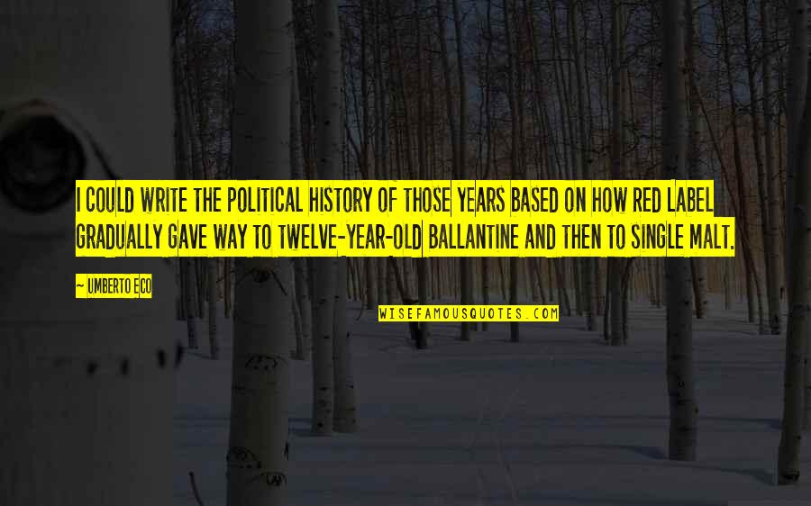History History Of The Old Quotes By Umberto Eco: I could write the political history of those History History Of The Old Quotes By Umberto Eco: I could write the political history of those