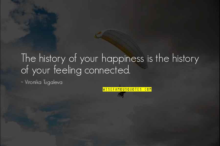 History Love Quotes By Vironika Tugaleva: The history of your happiness is the history