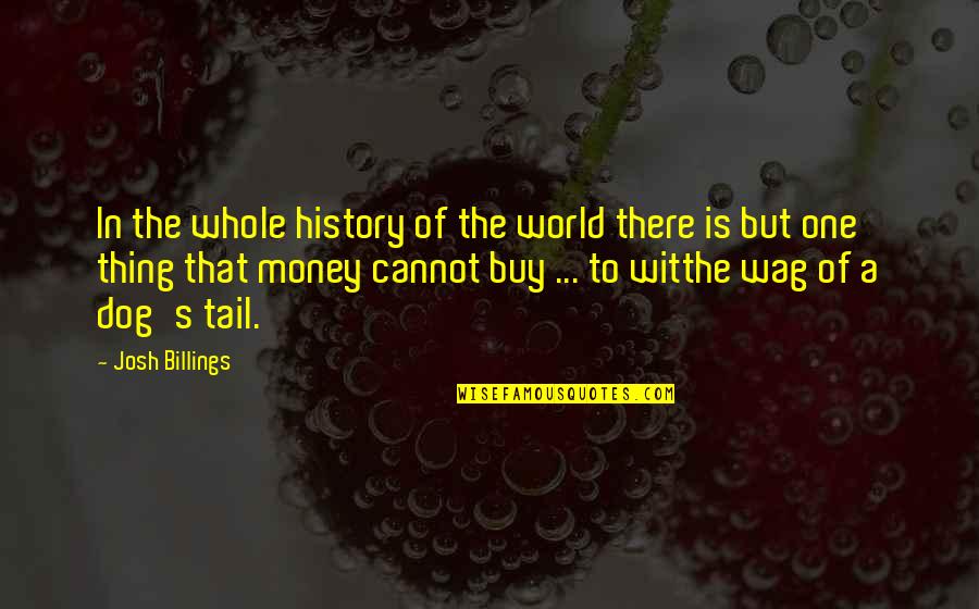 History Of Money Quotes By Josh Billings: In the whole history of the world there