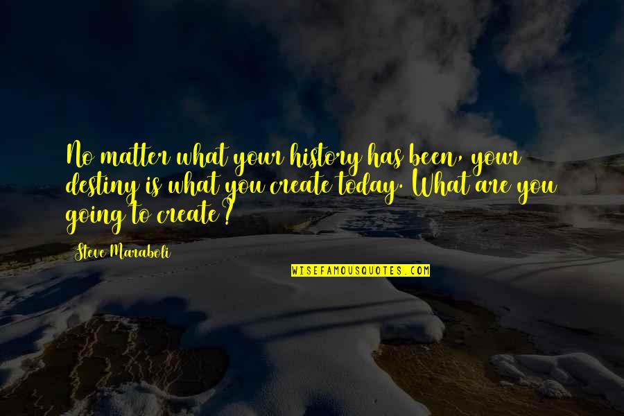 History's Most Inspirational Quotes By Steve Maraboli: No matter what your history has been, your