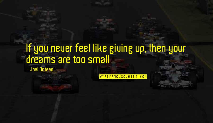 Hjellegjerde Chairs Quotes By Joel Osteen: If you never feel like giving up, then
