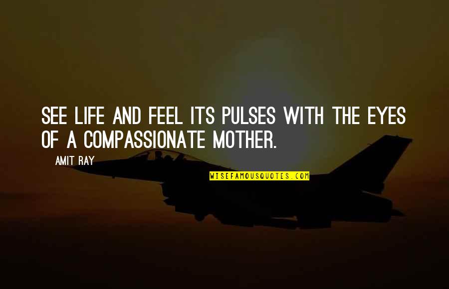 Hlyass Quotes By Amit Ray: See life and feel its pulses with the