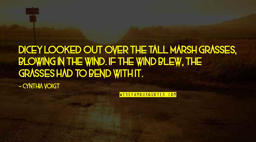 Hnlp Central Quotes By Cynthia Voigt: Dicey looked out over the tall marsh grasses, Hnlp Central Quotes By Cynthia Voigt: Dicey looked out over the tall marsh grasses,