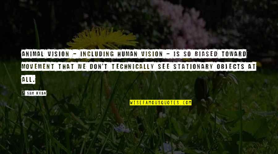 Hochfelden Alsace Quotes By Sam Kean: Animal vision - including human vision - is Hochfelden Alsace Quotes By Sam Kean: Animal vision - including human vision - is