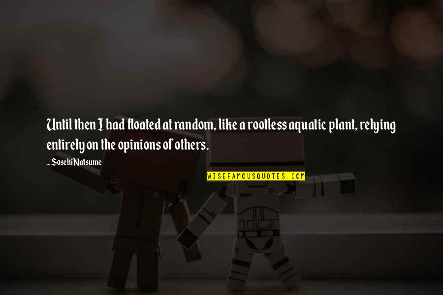 Hockenjos Family Quotes By Soseki Natsume: Until then I had floated at random, like Hockenjos Family Quotes By Soseki Natsume: Until then I had floated at random, like