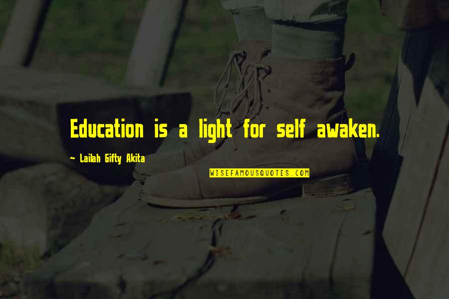 Hoda Kotb Inspirational Quotes By Lailah Gifty Akita: Education is a light for self awaken.