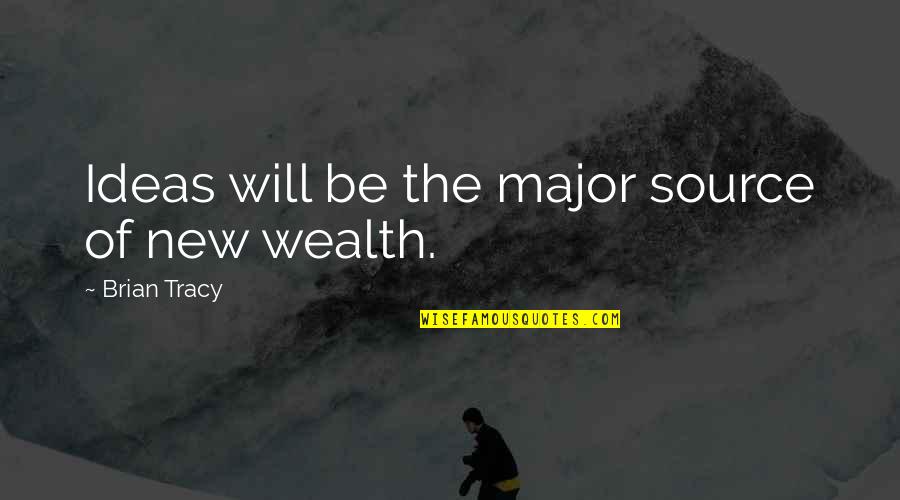 Hofer Odpiralni Quotes By Brian Tracy: Ideas will be the major source of new Hofer Odpiralni Quotes By Brian Tracy: Ideas will be the major source of new
