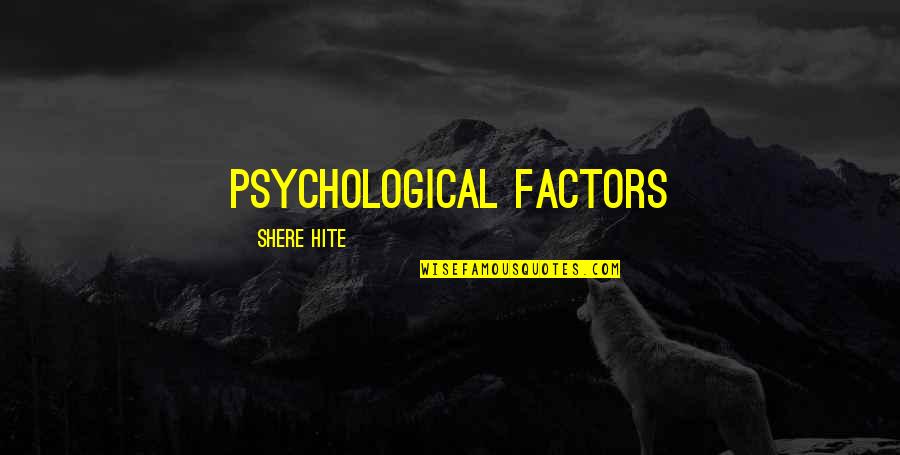 Hohenberger Mobile Quotes By Shere Hite: psychological factors