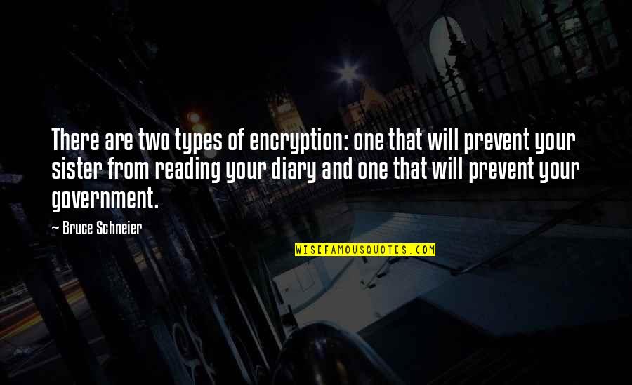 Hohohoho Quotes By Bruce Schneier: There are two types of encryption: one that