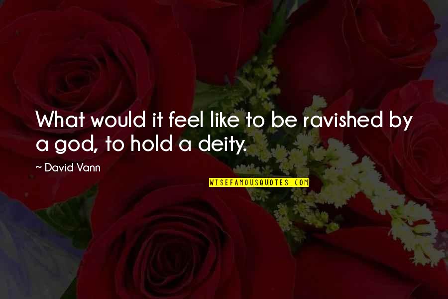 Hold Each Other Up Quotes By David Vann: What would it feel like to be ravished