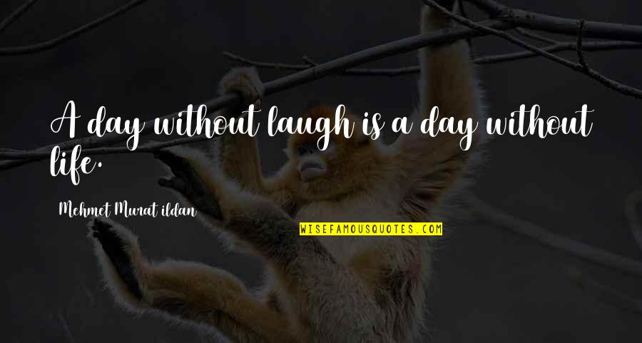 Hold Out Olive Branch Quotes By Mehmet Murat Ildan: A day without laugh is a day without