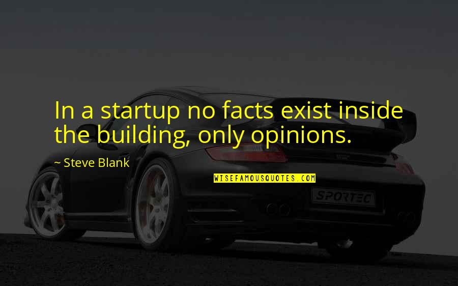 Holiday Mode Activated Quotes By Steve Blank: In a startup no facts exist inside the