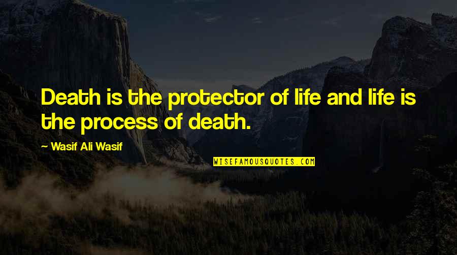 Hollingworth Quotes By Wasif Ali Wasif: Death is the protector of life and life