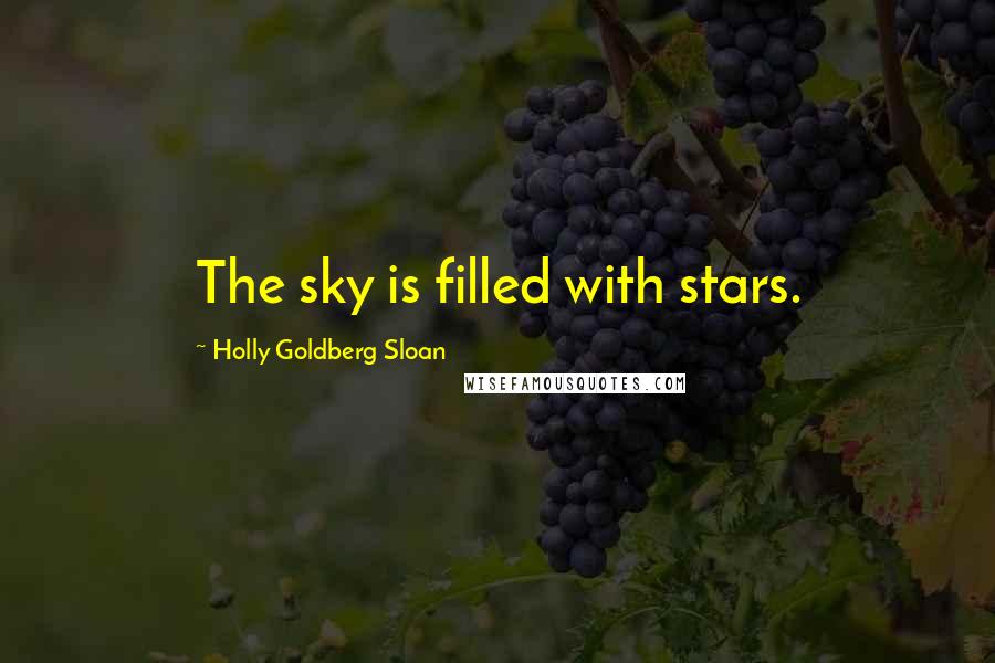 Holly Goldberg Sloan quotes: The sky is filled with stars.