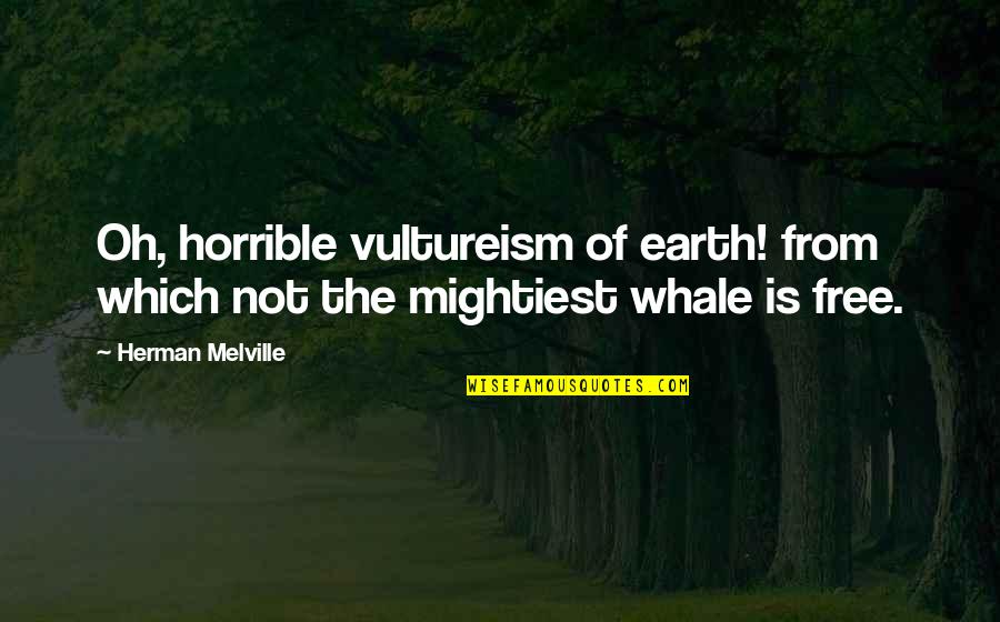 Holzhauser Dodge Quotes By Herman Melville: Oh, horrible vultureism of earth! from which not