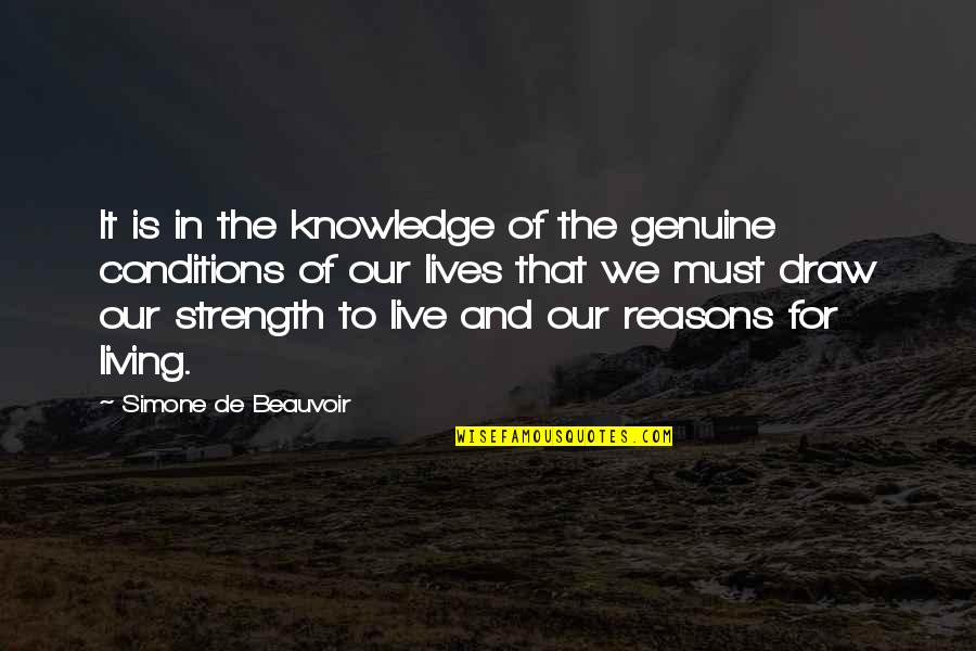 Hombre Quechua Quotes By Simone De Beauvoir: It is in the knowledge of the genuine Hombre Quechua Quotes By Simone De Beauvoir: It is in the knowledge of the genuine