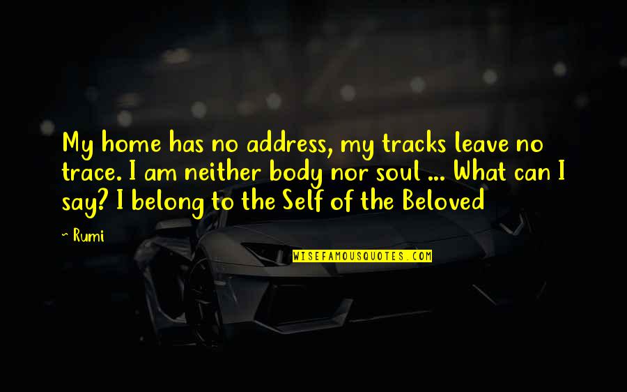 Home Address Quotes By Rumi: My home has no address, my tracks leave Home Address Quotes By Rumi: My home has no address, my tracks leave
