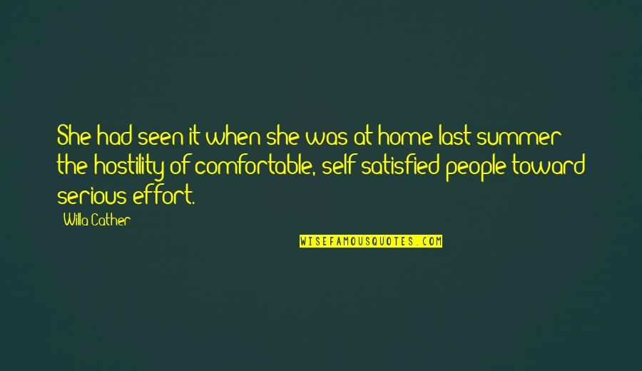 Home At Last Quotes By Willa Cather: She had seen it when she was at