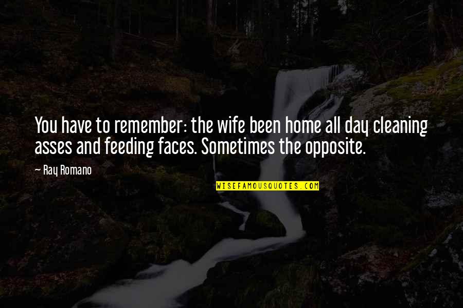 Home Cleaning Quotes By Ray Romano: You have to remember: the wife been home