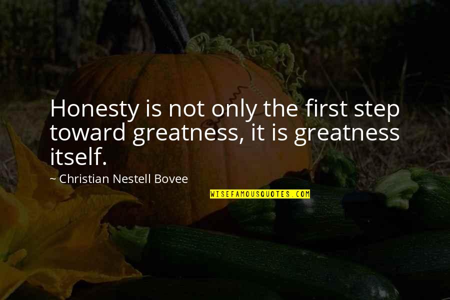 Home Depot Kitchen Cabinet Quotes By Christian Nestell Bovee: Honesty is not only the first step toward