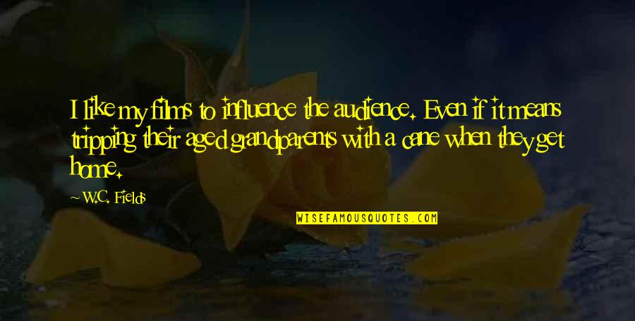Home For The Aged Quotes By W.C. Fields: I like my films to influence the audience.