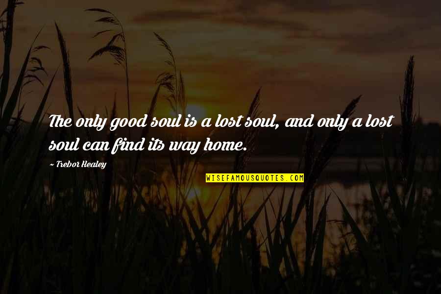Home Is Good Quotes By Trebor Healey: The only good soul is a lost soul,