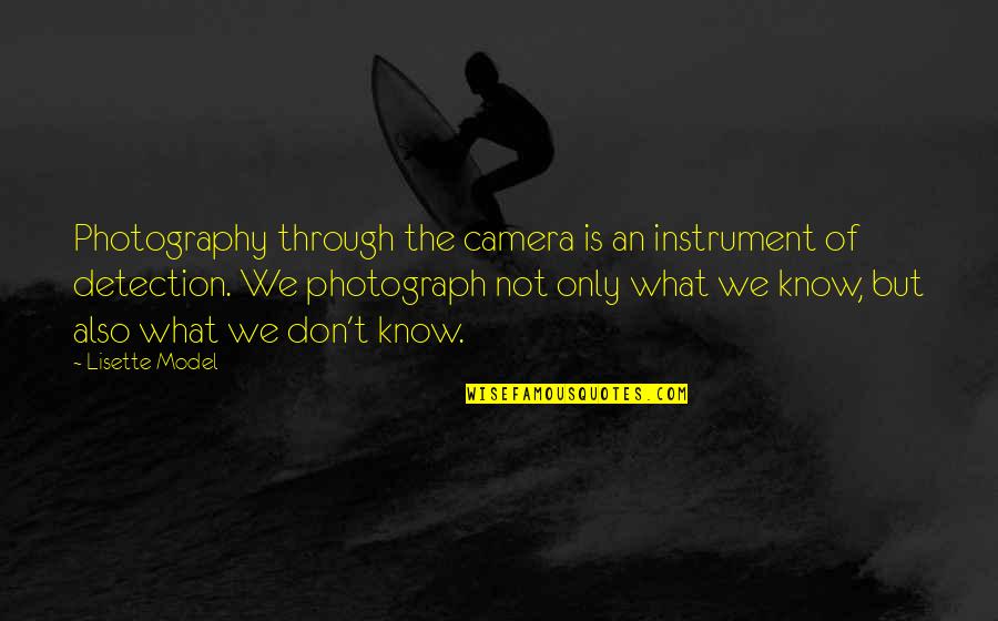 Homers Quotes By Lisette Model: Photography through the camera is an instrument of Homers Quotes By Lisette Model: Photography through the camera is an instrument of