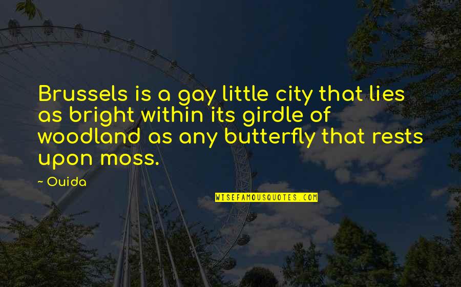 Homeworld Cataclysm Quotes By Ouida: Brussels is a gay little city that lies