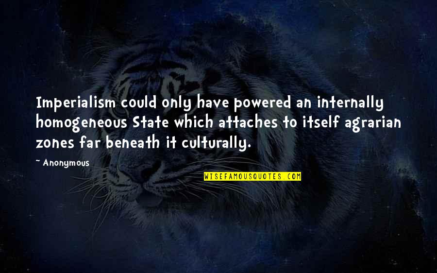 Homogeneous Quotes By Anonymous: Imperialism could only have powered an internally homogeneous